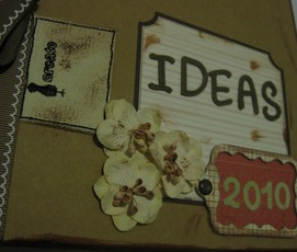 attach red paper behind plate, add title and flowers